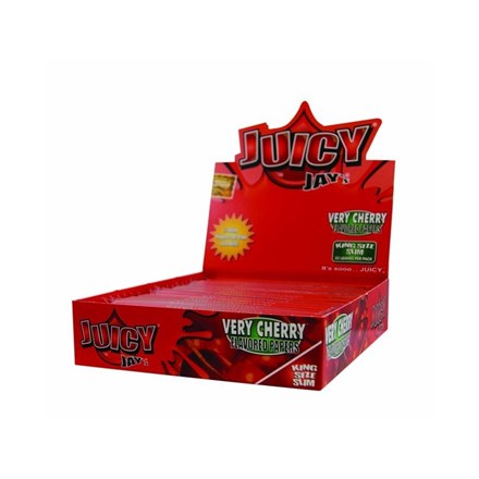 KING SIZE PAPERS JUICY JAY VERY CHERRY - 24 PACK