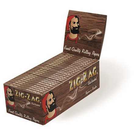 ZIG ZAG UNBLEACHED REGULAR SIZE PAPERS - 50 PACK