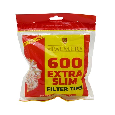 PALMER EXTRA SLIM FILTERS - 600 TIP PACK