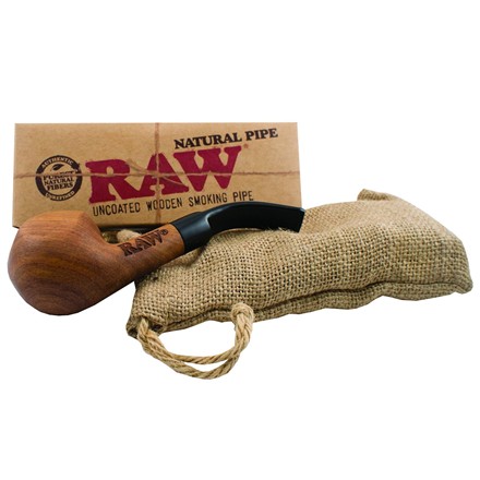 RAW NATURAL WOODEN PIPE