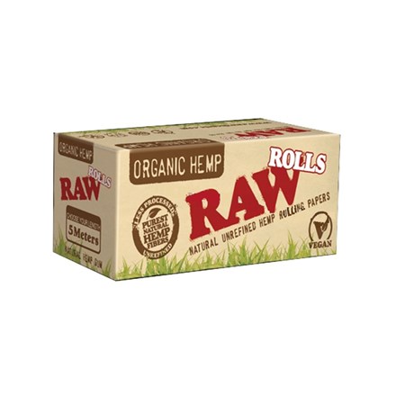 RAW ORGANIC 5M ROLLING PAPERS (24)