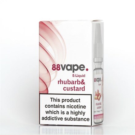 88 VAPE E-LIQUID 16MG RHUBARB & CUSTARD 10ML