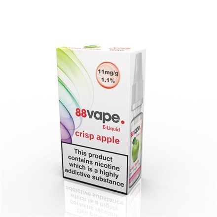 88 VAPE E-LIQUID 11MG CRISP APPLE 10ML