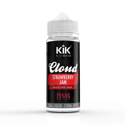 KIK 0MG CLOUD 75%VG 100ML - STRAWBERRY JAM