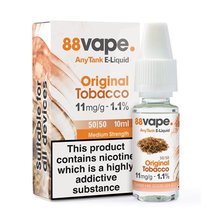 88 VAPE ANYTANK - 11MG ORIGINAL TOBACCO 10ML
