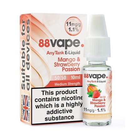 88 VAPE ANYTANK - 11MG MANGO STRAWBERRY 10ML