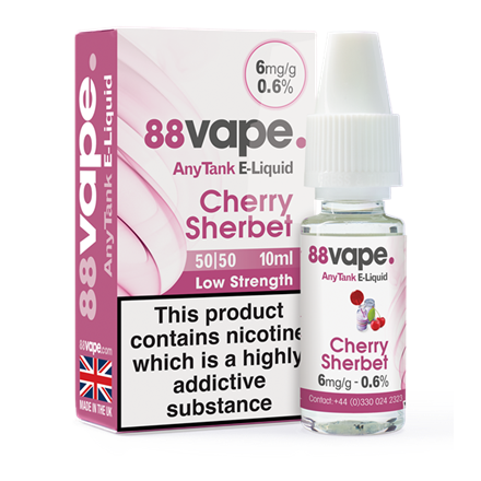 88 VAPE ANYTANK - 6MG CHERRY SHERBET - 10ML