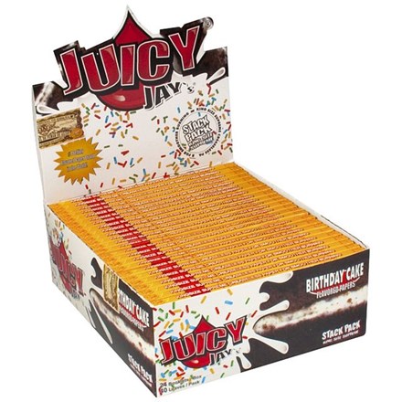 JUICY JAY'S KING SIZE PAPER - BIRTHDAY CAKE-24PACK