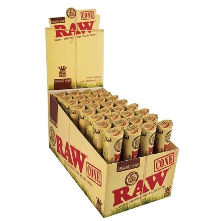RAW ORGANIC KING SIZE - 3 PACK CONES
