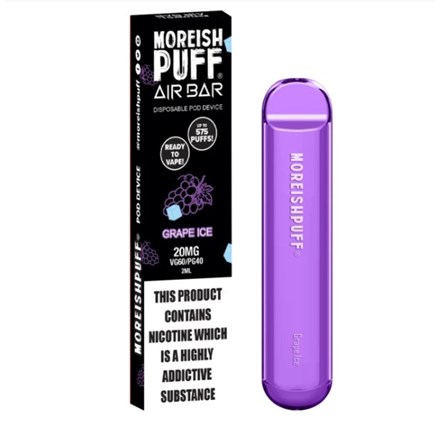 MOREISH PUFF AIR BAR - GRAPE ICE - 20MG