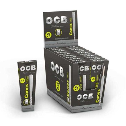 OCB PREMIUM CONES 109MM - 3  PACK