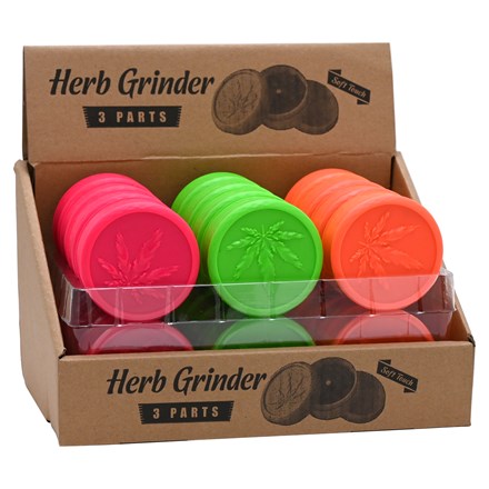 PLASTIC GRINDER SOFT TOUCH - NEON COLOR