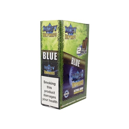 JUICY - HEMP BLUNT WRAP - BLUE - 25PK