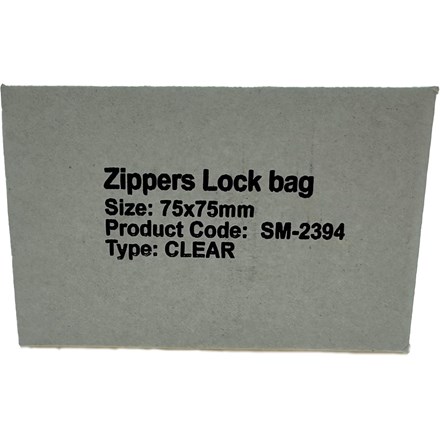75 X 75MM CLEAR BAGS - 1000PCS