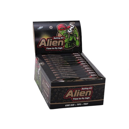 ALIEN K/S ROLLING KIT PAPERS + TIPS - 24 PACK
