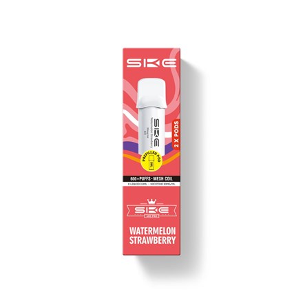 SKE CRYSTAL 600 PUFF POD 2 PACK -WATERMELON STRWBR