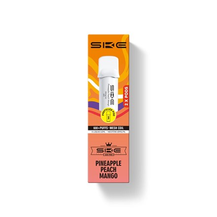 SKE CRYSTAL 600 PUFF POD 2PK- PINEPPLE PEACH MANGO