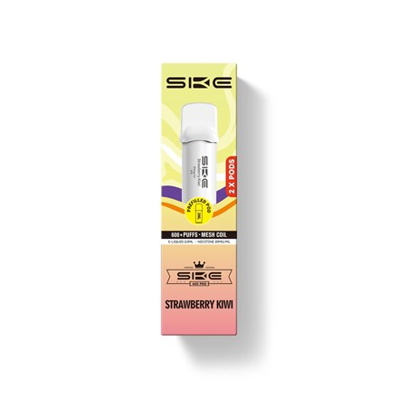 SKE CRYSTAL 600 PUFF POD 2 PACK - STRAWBERRY KIWI
