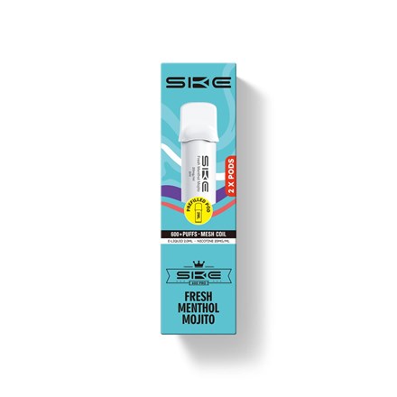SKE CRYSTAL 600 PUFF POD 2PK - FRESH MNTHL MOJITO