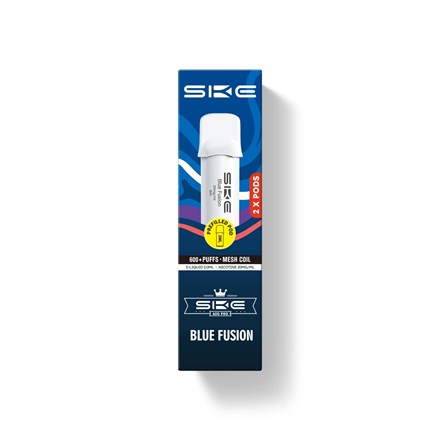 SKE CRYSTAL 600 PUFF POD 2 PACK - BLUE FUSION
