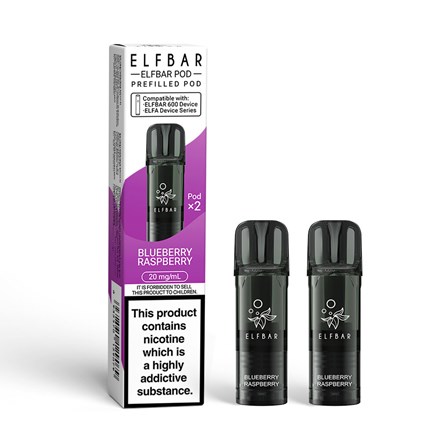 ELFBAR 600 PODS - BLUEBERRY RASPBERRY - 2 PK