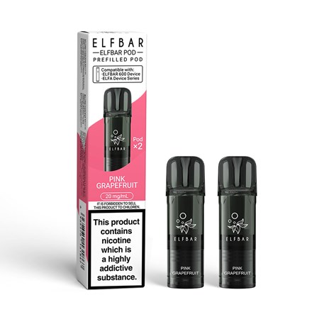 ELFBAR 600 PODS - PINK GRAPEFRUIT - 2 PK