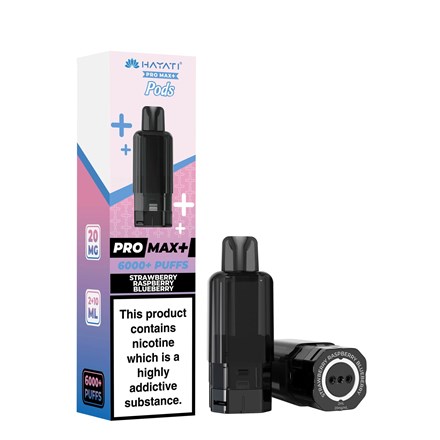 HAYATI PRO MAX+ POD STRWBR RASPBR BLUEBR -  2 PACK