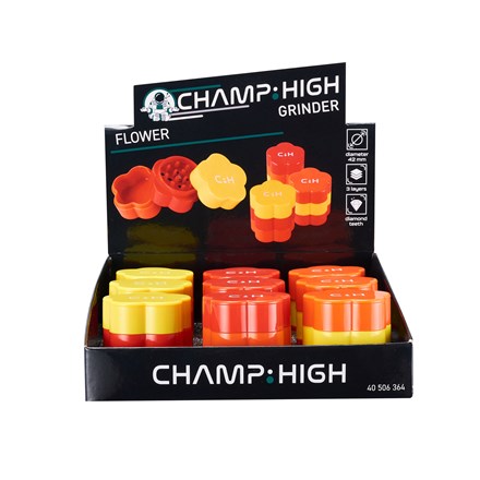 CHAMP - FLOWER PLASTIC GRINDER 42MM 3 PART