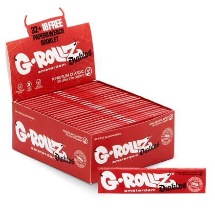 G-ROLLZ - DIABLO KING SIZE PAPERS - 50 PACK