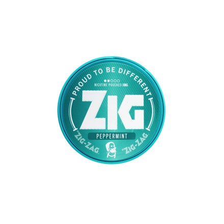 ZIG NICOTINE POUCH PEPPERMINT 8MG 20S - 5 PACK