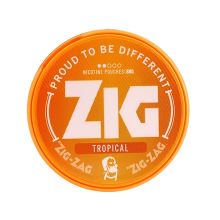 ZIG NICOTINE POUCH TROPICAL 8MG 20S - 5 PACK