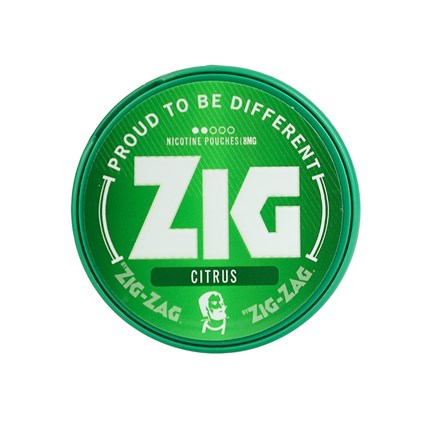 ZIG NICOTINE POUCH CITRUS 8MG 20S - 5 PACK