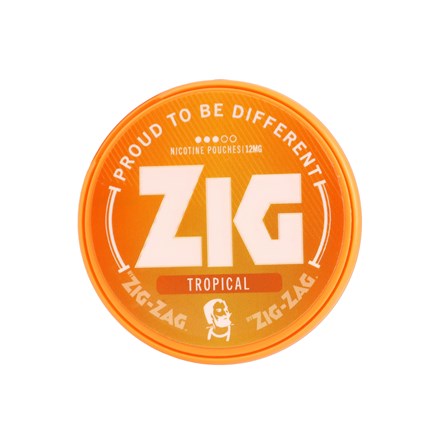 ZIG NICOTINE POUCH TROPICAL 12MG 20S - 5 PACK
