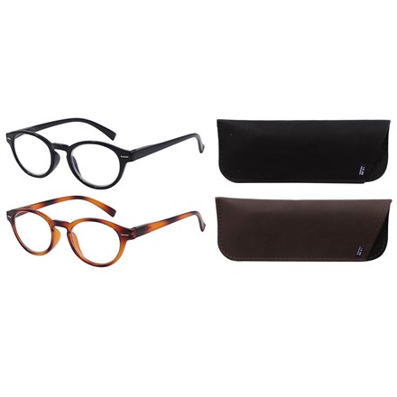 SUPERLENS -PLASTIC READING GLASSES +2.50 -2 ASSTD