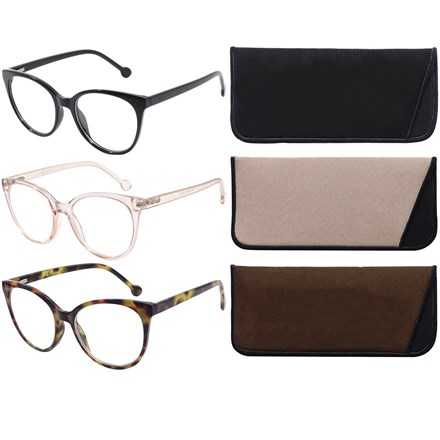 SUPERLENS -PLASTIC READING GLASSES +2.00 -3 ASSTD