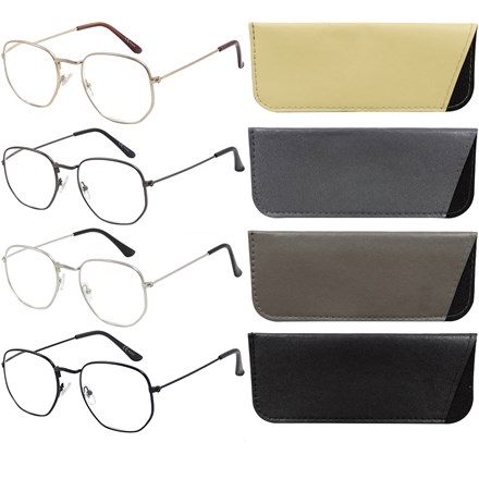 SUPERLENS - METAL READING GLASSES +3.00 -4 ASSTD