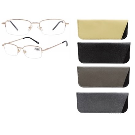 SUPERLENS- HALF RIM READING GLASSES +3.00 -4 ASSTD
