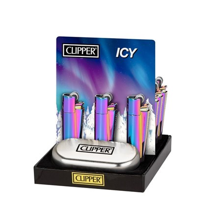CLIPPER METAL MIXED ICY COLOURS - 12 PACK