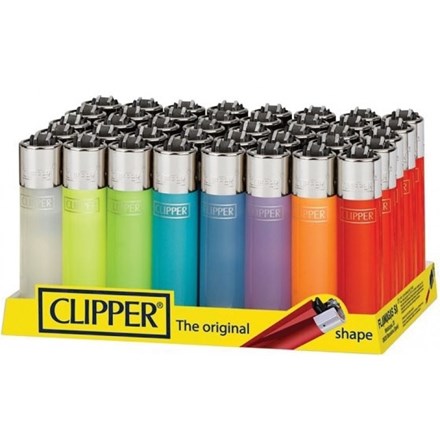 CLIPPER LIGHTERS - TRANSLUCENT COLOURS - 40 PACK