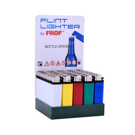 PROF FLINT LIGHTER W/ BOTTLE OPENER - 50 PACK
