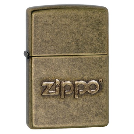 ZIPPO - ANTIQUE BRASS LOGO