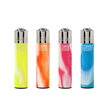 CLIPPER CLASSIC FLINT - FLUO NEBULA BRAND -40 PACK