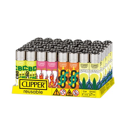 CLIPPER PRINTED FLINT- MANNERS CBD - 48 PACK