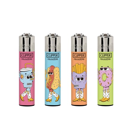 CLIPPER PRINTED FLINT - FOOD FOR THOUGHT - 48 PACK