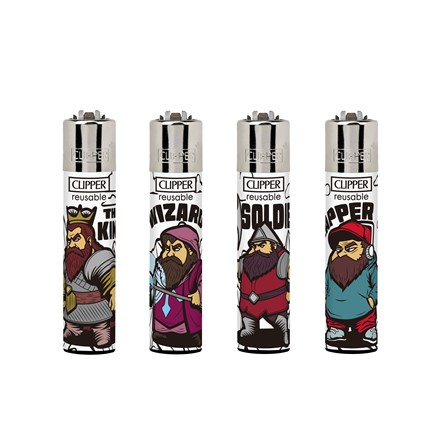 CLIPPER PRINTED FLINT - DWARF CLAN - 48 PACK