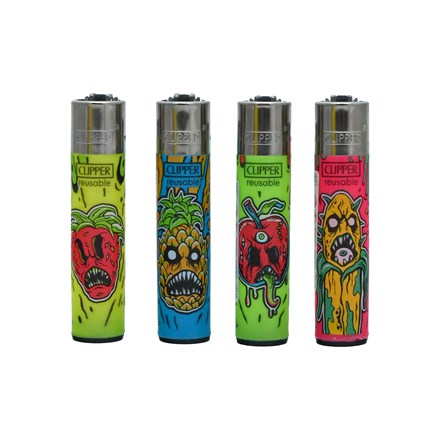 CLIPPER PRINTED FLINT - DIABOLIC FRUIT - 48 PACK