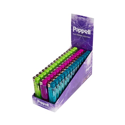 POPPELL - ELECTRONIC LIGHTERS - 45 PACK