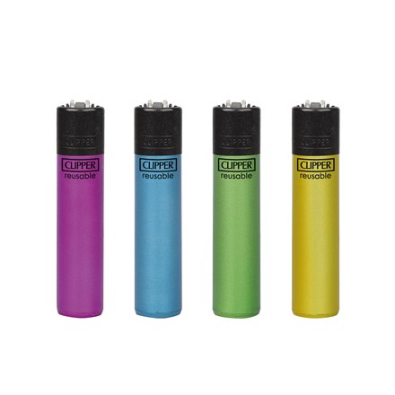 CLIPPER PRINTED FLINT - CRYSTAL FLUO - 48 PACK