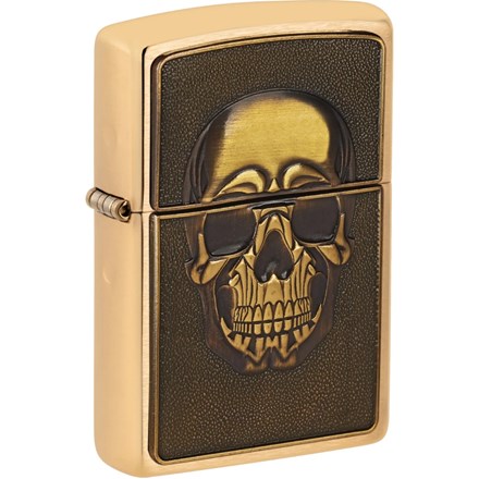 ZIPPO - EMBOSSED SKULL DESIGN