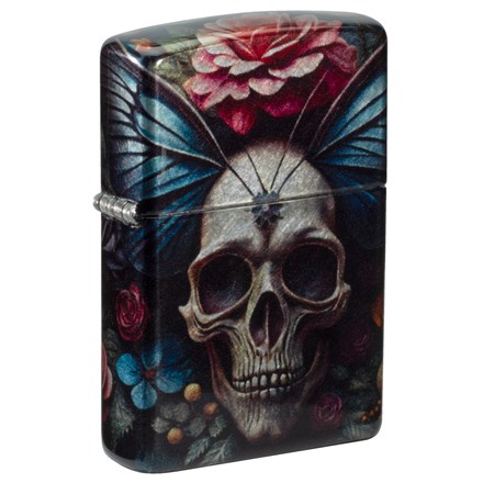 ZIPPO - FLORAL SKULL DESIGN